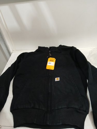 Men's Carhartt washed duck insulated work jacket - medium - black - (Style: 104050-BLK) image 2