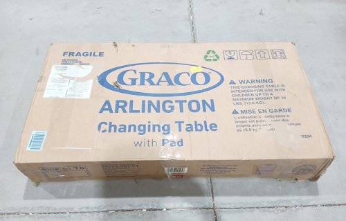 Graco Arlington Changing Table With Waterproof Changing Pad - 44" x 37" x 19" - white (00524-361-FT) image 2