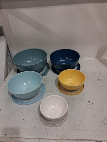 5PC PANDEX MELAMINE BRPA-FREE MIXING BOWL SET WITH LIDS - ASSORTED COLORS (MODEL: 1901780) image 4