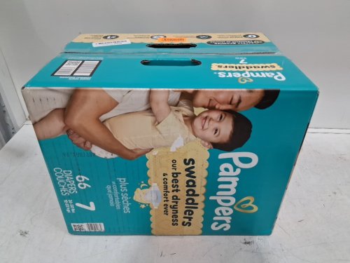 66pk Pampers SWADDLERS ACTIVE BABY Diapers - size 7 - 41LBS+ image 3