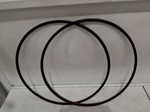 4PK Wheel Self Adhesive tire Rim Protector for Assorted Models - 20"  - Black image 2