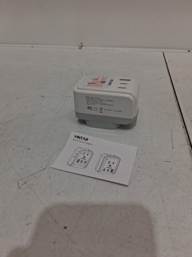 VINTAR European Travel Plug Adapter Foldable International Power Plug with 2 AC Outlets 3 USB Ports(2 USB C) - WHITE (model: usc1-3g-2cu) image 3