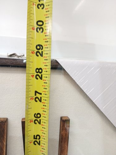 Stacked Timber Wall Art - 56" x 29" - Brown image 5