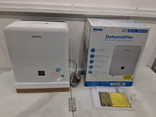 Danby 10.4L Energy Star Dehumidifier with Smart Dehumidify and led display - 1500 Sq.FT - WHITE (MODEL: DDR020BJ2WDB) image 2