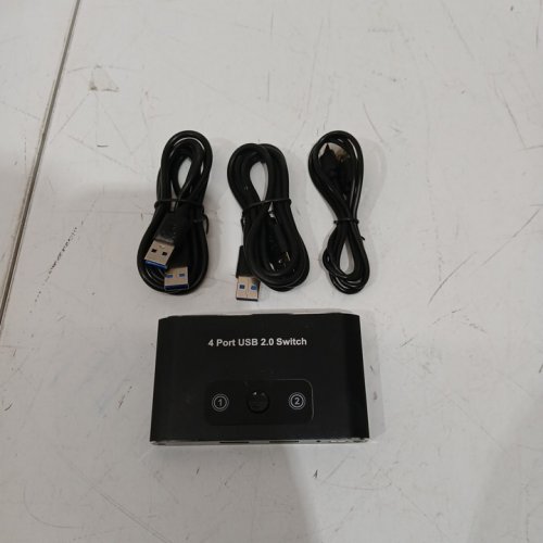 USB 2.0 SWITCH SHARING DEVICE - 4 PORT - BLACK image 3