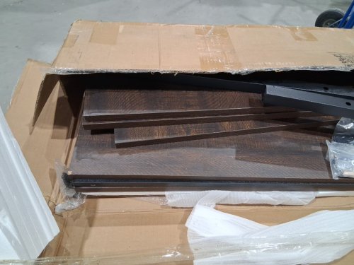 wooden dining room table - 30" x 70" x 37" - brown (model: dj0903br-180cm) image 4