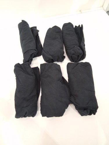6pk men's Kirkland 100% Cotton Crew Neck T-shirt - medium - black (STYLE: 7771717) image 2