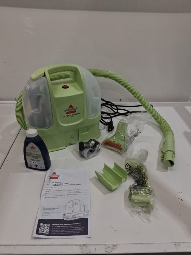 BISSELL Little Green Mini Corded Portable Carpet and Upholstery Deep Cleaner with Self-Cleaning Tough Stain Tool and Hydrorinse Tool (model: 4075B) image 2