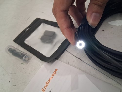 COLOFREE LIGHT UP INDUSTRIAL ENDOSCOPE WITH 8 LED LIGHTS - 7.9MM CAMERA, 1920P HD, 16.5FT, WATERPROOF - BLACK (MODEL: W400) image 4