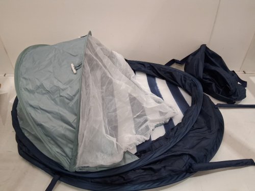 Babymoov Babyni Portable Anti-UV Infant Pop-Up Tent - 33.5" x 38.5" x 35.5" - Blue/White image 3