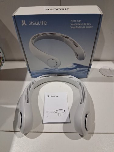 Jisulife LIFE4 5-Speed portable neck fan - OSFM - White (model: fa14-s) image 2