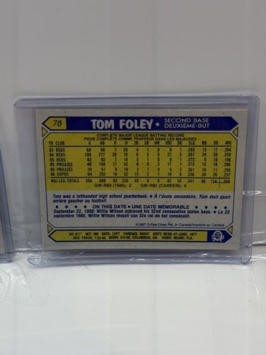13 ASSTD 1987 SIGNED O-PEE-CHEE EXPO BASEBALL CARDS image 18