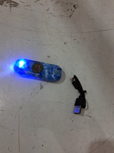 TBTeek Pet UV led Light and laser pointer spinning toy - 3.3" - blue image 2