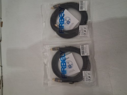 2 FIRBELY Digital Optical Braided Cable - 6FT - Black (Model: FBAM2025031202) image 2