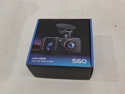 RenXiang Dash Camera with Reverse Camera and 32gb sd card - 2.5k qhd - black - (model:s60) image 2