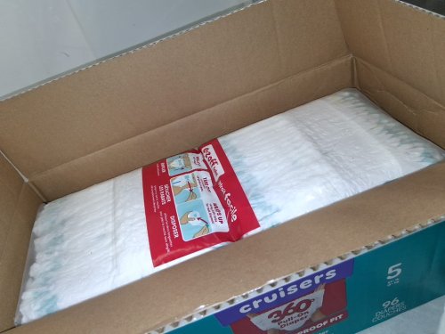 96PK PAMPERS PULL ON CRUISERS 360° 100% LEAKPROOF FIT DISPOSABLE BABY DIAPERS - SIZE 5 (27LBS+) image 3