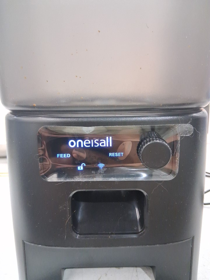 Oneisall Automatic Cat Feeder with WiFi App Control - 3.5L Auto Dry Food Dispenser for Indoor Cats and Small Pets, Smart Portion Control - black (model: PFD-001PRO) image 4