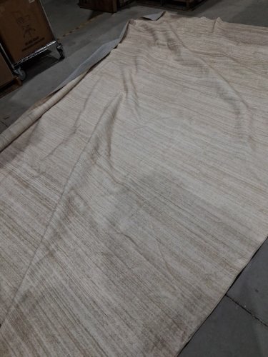 WASHABLE NON-SLIP SOFT AREA RUG - 8FT 9" X 7FT 8"- BEIGE image 2
