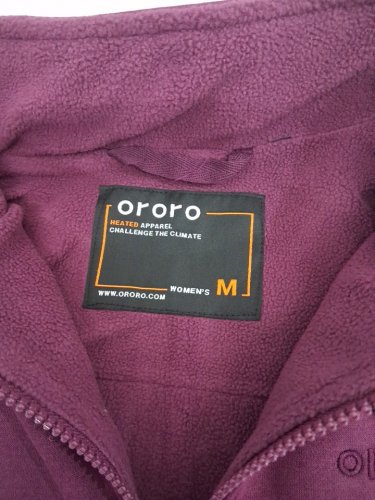 Woman's ORORO Heated Fleece Vest 2.0 with 4 Heating Zones - Medium - Midnight Purple image 4