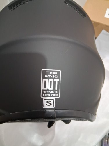 ttmiku adult motocross helmet with accessories - size small - matte black (model : wt-802) image 3