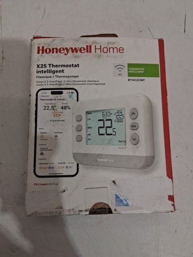 Honeywell Home X2P Programmable Thermostat, 1 Heat/1 Cool Compatibility, 5-2 Day Schedule - white - (model:rthc2CWF) image 2