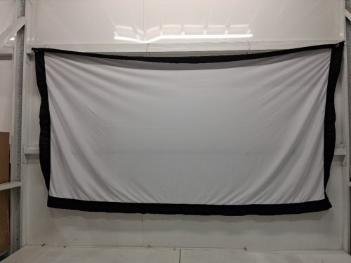 PORTABLE 160° WIDE ANGLE INDOOR/OUTDOOR PROJECTOR SCREEN WITH STAND AND CARRY BAG - 80" - BLACK (MODEL: DZC-80) image 3
