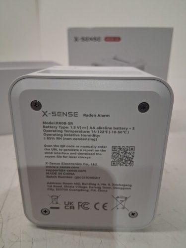 X-sense wireless radon detector with audible and visual alarm -white (model: xr0b-sr) image 4