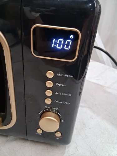 Frigidaire Retro Microwave Oven - 0.7CU.FT - 700W - retro Black/Gold (Model: EMW788-BLACKGLD) image 12