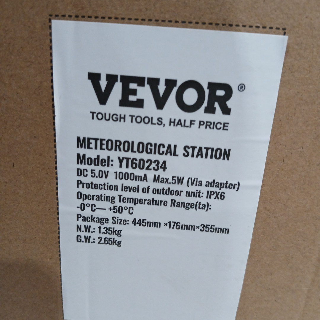 7-in-1 INDOOR/OUTDOOR METEOROLOGICAL STATION with Solar Wireless Outdoor Sensor Alarm Alerts (model:  yt60234) image 3