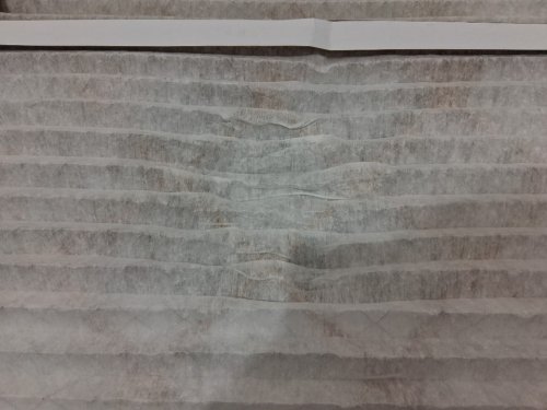 6PK amazon basics merv 5 ac furnace air filters - 16" x 25" x 1" - white image 4