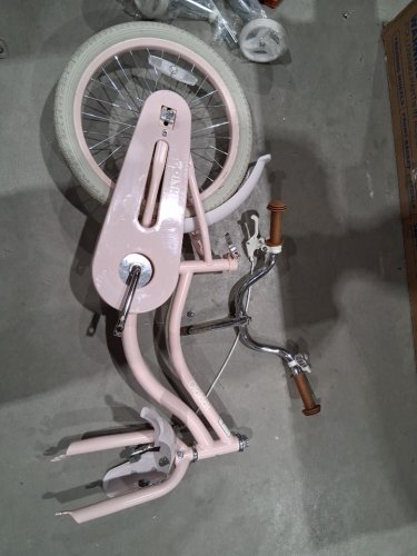 olakids bike for kids with removable training wheels and front basket - 18" - pink (MODEL: ts10134pi-18) image 5