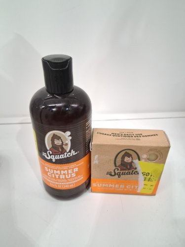 2PC MEN'S DR SQUATCH PRODUCTS - 340ML/5OZ - NATURAL CONDITIONER / NATURAL BAR SOAP image 2