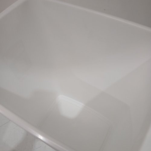 Rubbermaid plastic Open Wastebasket - 9gal - white - (model: FG2806TPWHT ) image 4