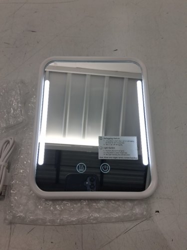 Gospire Heated Fogless Shower Mirror for Shaving with Light and Adjustable Brightness - Waterproof - White image 4