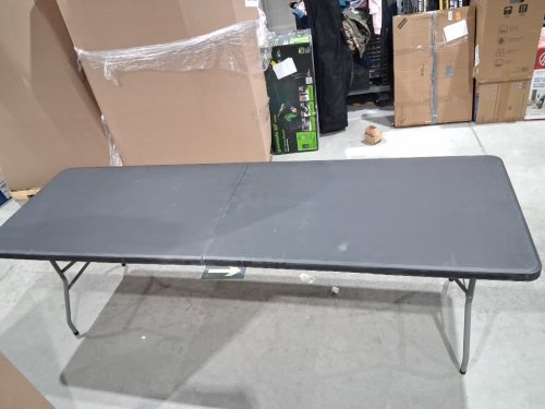 fdw folding portable picnic table - 8ft x 2'6"FT- black (model: ft-z24t8-black) image 5