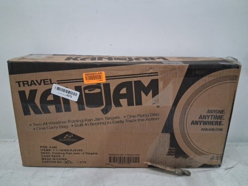 KANJAM tabletop DISC THROWING GAME - BLACK/YELLOW (MODEL: 1-1-18201-kj019d) image 2