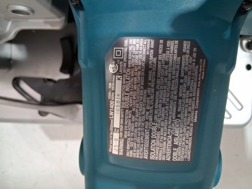 makita Tool-less Portable Cut-off Saw - 14" - blue (model:LW1400) image 3