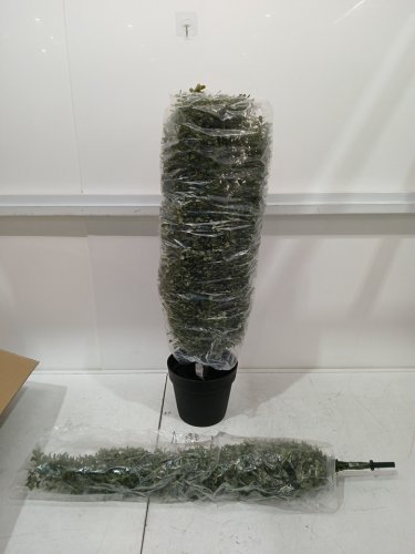 Nearly Naturel Artificial Boxwood Topiary Tree - 5ft - green/black image 4