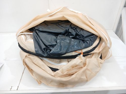 pop up bubble tent with waterproof top cover - 10FT x 9.2FT - 8 Person - beige (model: 121085) image 5