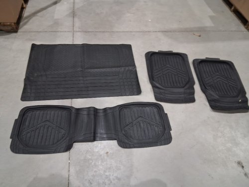 4PC Amazon Basics Deep Dish Universal Heavy Duty car Floor Mats - Black (Model: ‎812032627) image 3