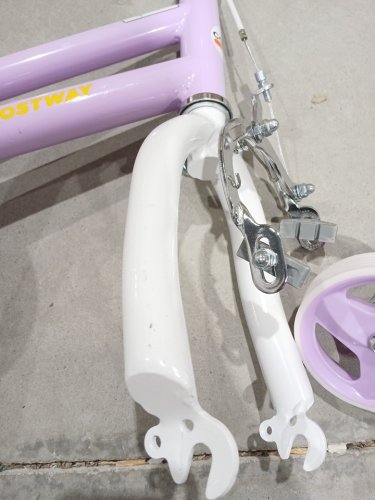 Kids Bike Bicycle with training wheels, baSKET, Doll Seat, and Streamers - 12" - purple (model: ts10239zs-12/TDBC-GY007)) image 5