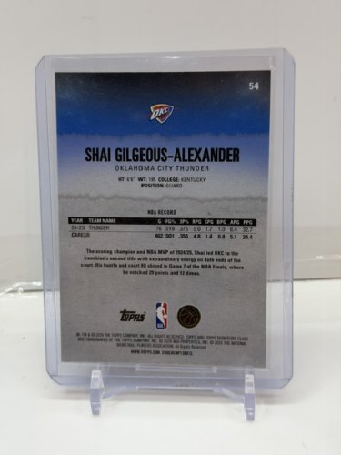 SHAI GILGEOUS-ALEXANDER LTD ED #53/100 - TOPPS CHROME 2026 (#54) image 2