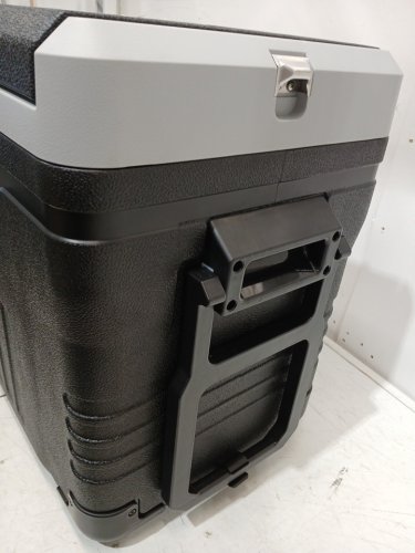 EUHOMY PORTABLE ELECTRIC COOLER AND FREEZER WITH WHEELS & 2 COMPARTMENTS - 50L - 12V DC / 110-240V AC - BLACK/GREY (MODEL: CFB-50) image 6