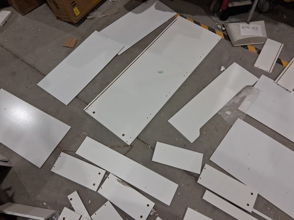 reibii 6 drawer wooden dresser - 43" x 27" x 16" - WHITE - (model: uswdr6dWH-JYB) image 10