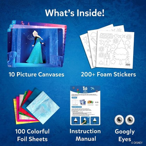 Skillmatics Peel and press Foil Fun Activity Set with 200+ stickers - Disney's Frozen Edition (Model: 260114-G) image 2