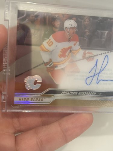 2024 SIGNED UPPER DECK JONATHAN HUBERDEAU CLEAR CUT LIMITED EDITION #09/10 (CC-HU) image 3