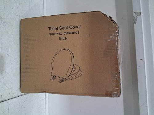 toilet seat cover with Toddler Potty Training Seat Built-in - 17" - white/blue (model: pho_0vp6rhcs) image 2