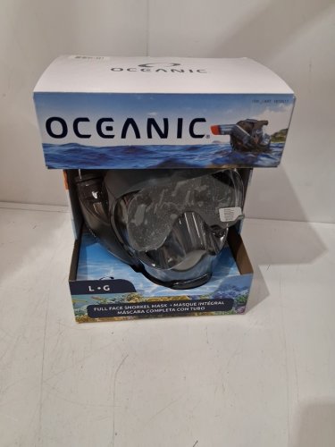 Oceanic Full Face Snorkeling Mask - large - black/clear (model: 1819517) image 2