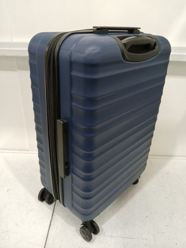 amazon basics hardside checked luggage - 30" - blue (model: LN20164-31) image 3