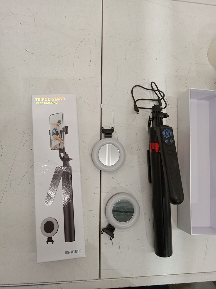 NEMOVA EXTENDABLE Auto Face Tracking Tripod with 360 Rotation Phone Holder - black (MODEL: ES-B181K) image 2